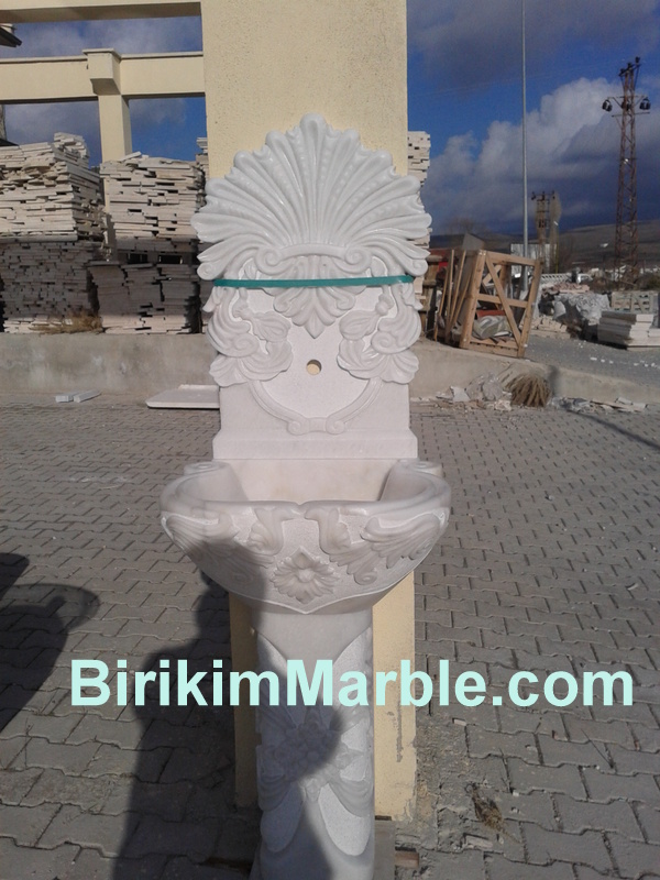 işlemeli beyaz çeşme